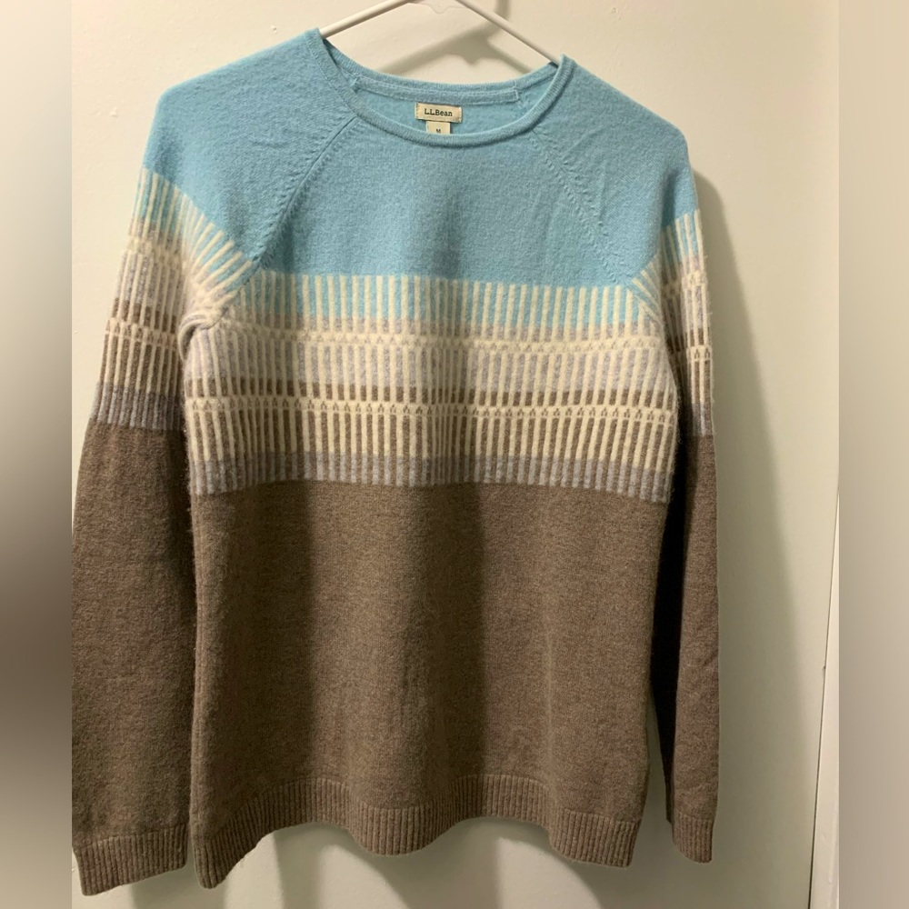 L.L.Bean 100% Cashmere Crew Neck Sweater M